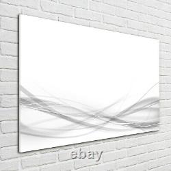 Tulup Glass Print Wall Art Image Image 100x70cm Waves Abstraction