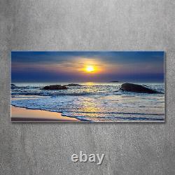 Tulup Verre Acrylique Imprimer Wall Art Image 120x60cm Coucher De Soleil Mer