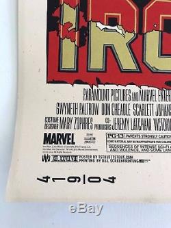 Tyler Stout Iron Man 2 Signé Par Stan Lee Mondo Affiche De Film D'affiche Avengers Art