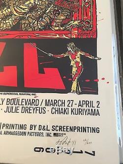 Tyler Stout Kill Bill Affaire Sanglante Entière Signé Mondo Print Poster Tarantino