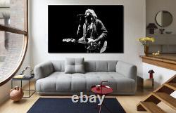 ŒUVRE D'ART MURALE SUR TOILE DE KURT COBAIN ENCADRÉE IMPRIMÉE AVEC UNE PHOTO DE NIRVANA Prête À Être Accrochée