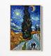Van Gogh, Road With Cypress -canvas Wall Art Float Effect/framed/poster Imprimer