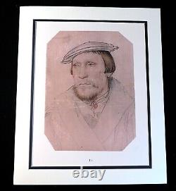 Vieux Portrait De Maître D'un Gentilhomme Holbein The Younger Rare Antique Print 1911