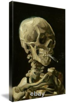 Vincent Van Gogh Imprimer Fumer Skeleton Affiche Toile Photo Photo Wall Art
