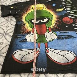 Vintage Marvin The Martian All Over Print T-shirt Sz XL Looney Tunes Space Jam