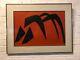 Vintage Stabile Vi Lithographie Originale Encadrée Par Alexander Calder