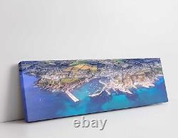 Vue aérienne de Mevagissey, toile encadrée, impression sur toile, Cornouailles