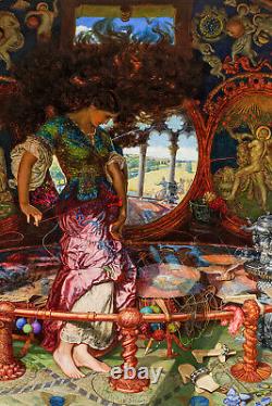 William Holman Hunt Lady Of Shalott (1905) Affiche D'art Tirage Cadeau De Peinture