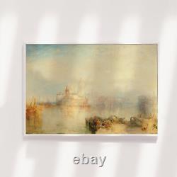 William Turner Venise la Dogana (1834) Affiche de Peinture Poster Art John JM